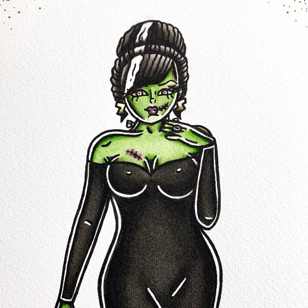 Lady Frankenstein Print For Sale