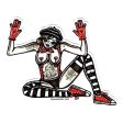 Mime Pinup Sticker Sale