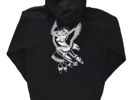 Eagle Pinup Mens Zip Hoodie Discount