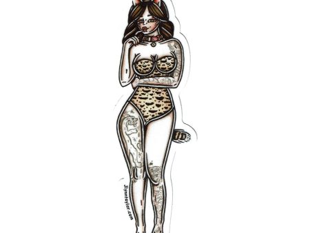 Pussycat Pinup Sticker Sale