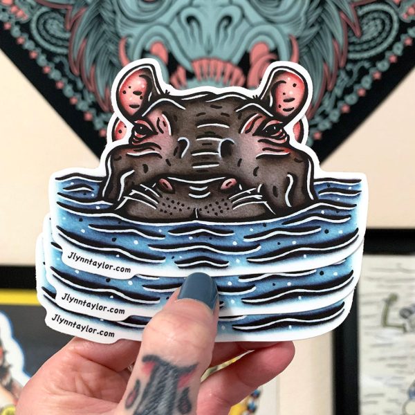 Hippopotamus Sticker Online Sale