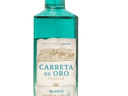 Tequila CARRETA DE ORO Blanco 40 100% Agave - 750ml Online now