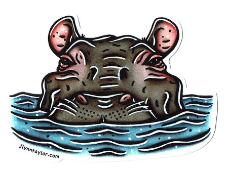 Hippopotamus Sticker Online Sale