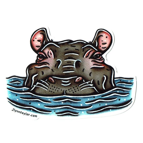 Hippopotamus Sticker Online Sale