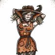 Scarecrow Pinup Print on Sale