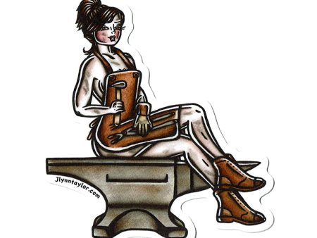 Blacksmith Pinup Sticker Sale