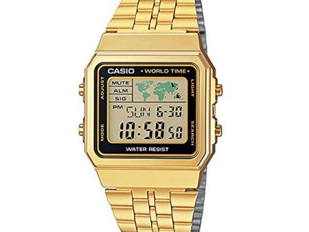 Reloj World Time Casio Vintage A500WGA-1DF Dorado For Cheap