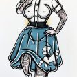 Poodle Skirt Pinup Print For Discount