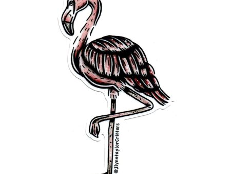 American Flamingo Sticker Hot on Sale