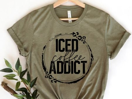 Iced Coffee Addict T Shirt Online Sale