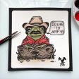 Bandit Frog Original Painting Online now