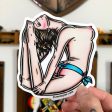 Bent Back Pinup Sticker Online