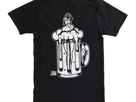 Beer Pinup Mens Tee on Sale