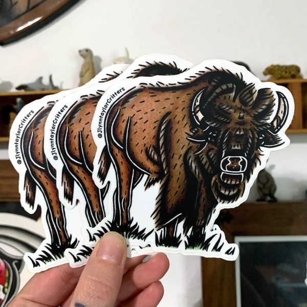 American Bison Sticker For Discount