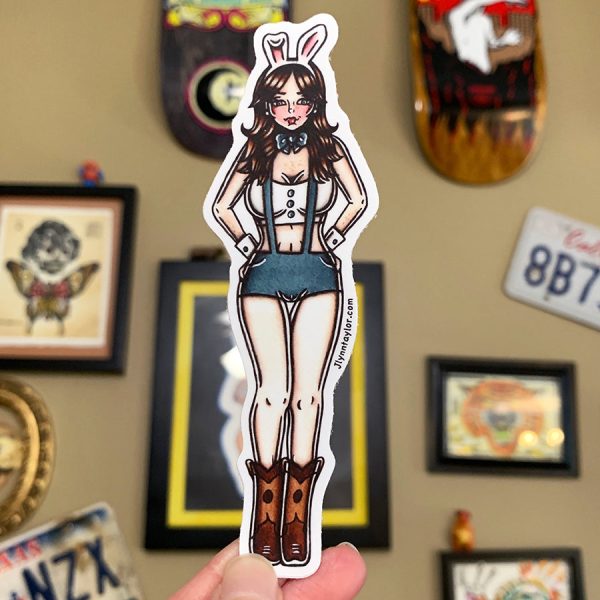 Bunny In Boots Sticker Online