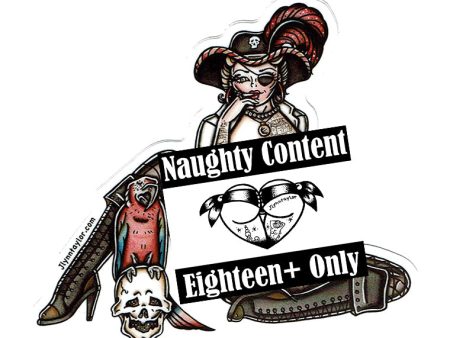 Naughty Pirate Sticker Online Sale