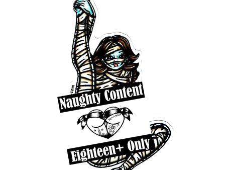 Naughty Mummy Pinup Sticker Hot on Sale