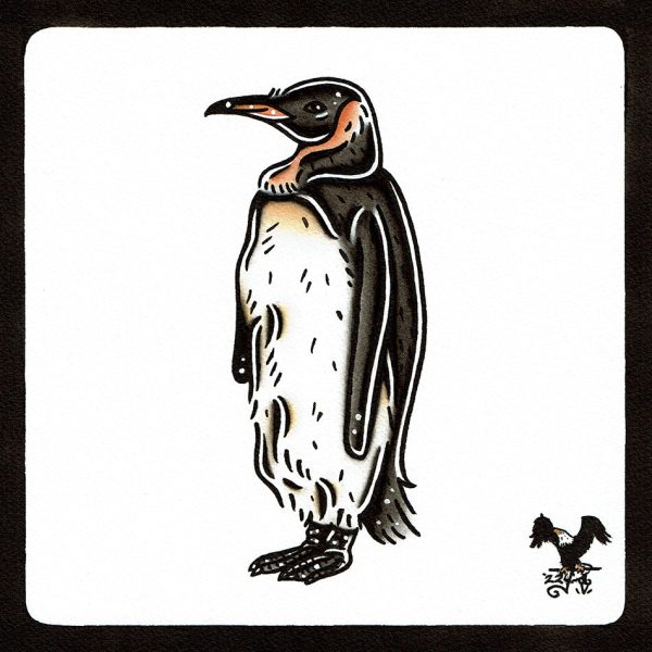 King Penguin Original Painting Discount