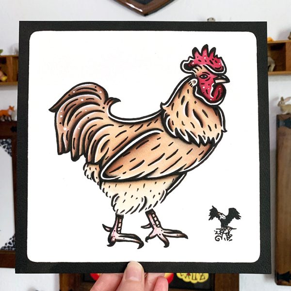 Buff Orpington Rooster Original Painting For Discount