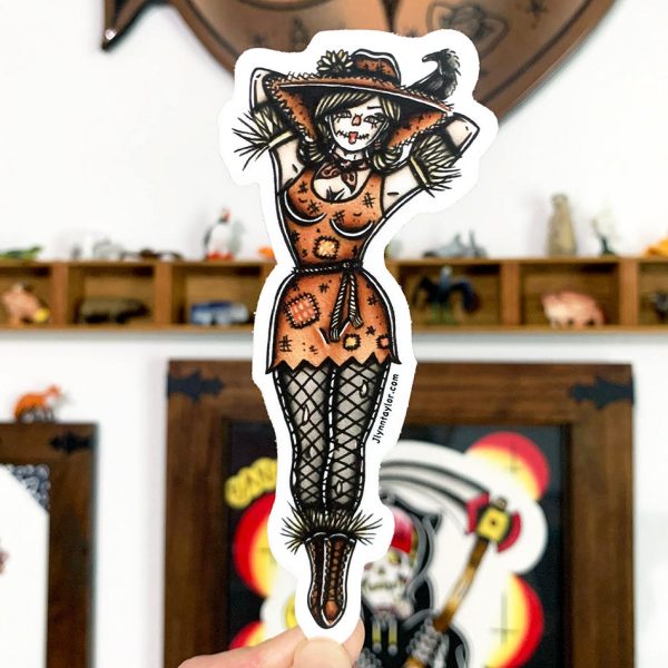 Scarecrow Pinup Sticker Online