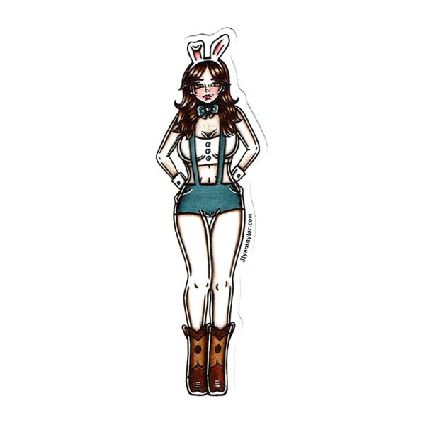 Bunny In Boots Sticker Online