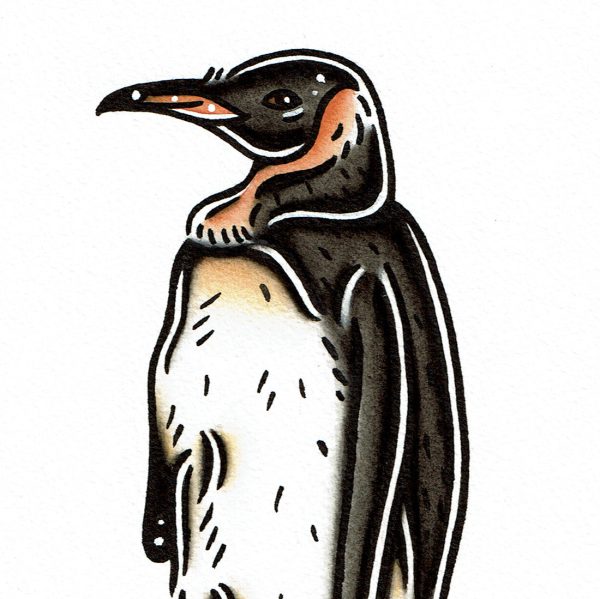 King Penguin Original Painting Discount