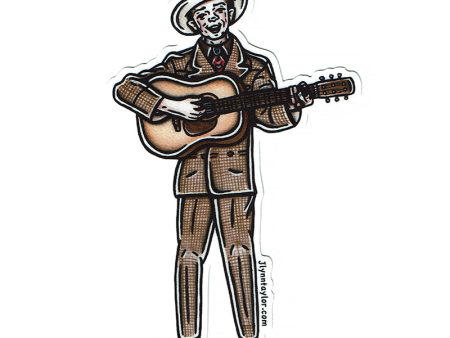 Hiram  Hank  Williams Sticker Online Sale