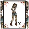 Zombie Pinup Original Painting Online Sale