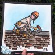 Roofer Pinup Original Painting on Sale