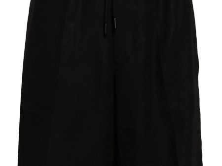 Drawstring-Waist Linen Shorts Discount