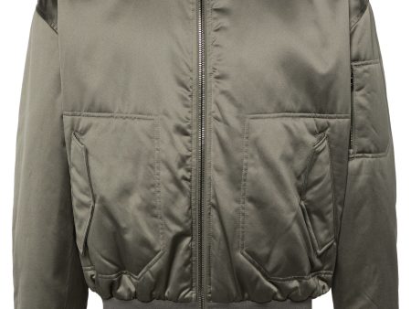 Tape-Detail Zip-Up Bomber Jacket Online Hot Sale