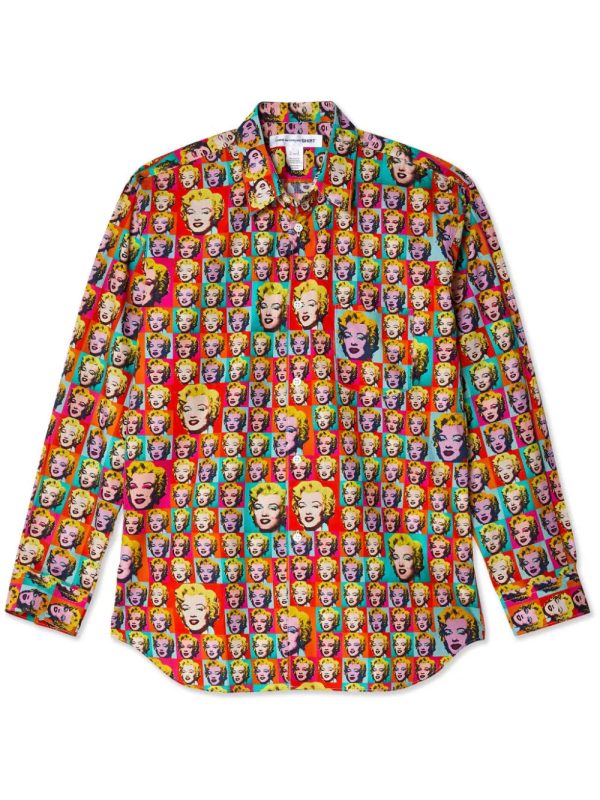 Graphic-Print Cotton Shirt Hot on Sale