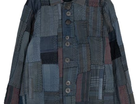 Patchwork Linen Shirt Jacket Fashion