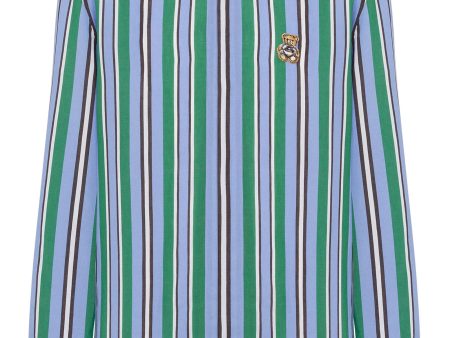 Teddy Bear-Appliqué Striped Shirt Supply