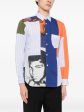 Colour-Block Striped Shirt on Sale