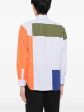 Colour-Block Striped Shirt on Sale