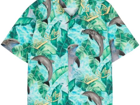 Dolphin-Print Cotton Shirt Fashion