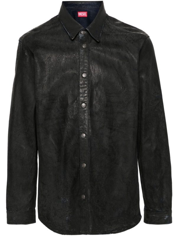 Cracked Press-Stud Shirt Online