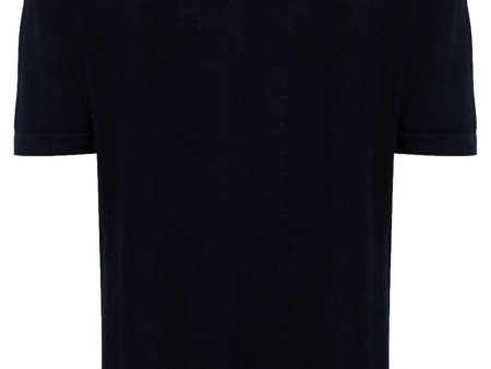 Crew-Neck Ribbed T-Shirt Online Sale