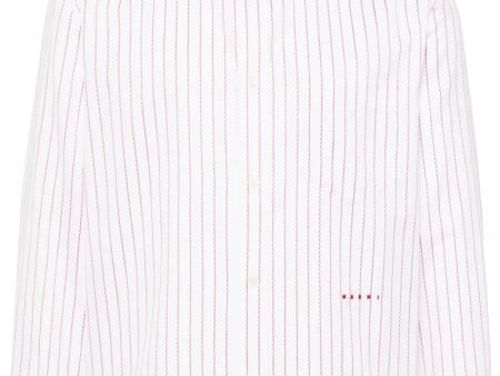 Logo-Embroidered Striped Cotton Shirt Sale